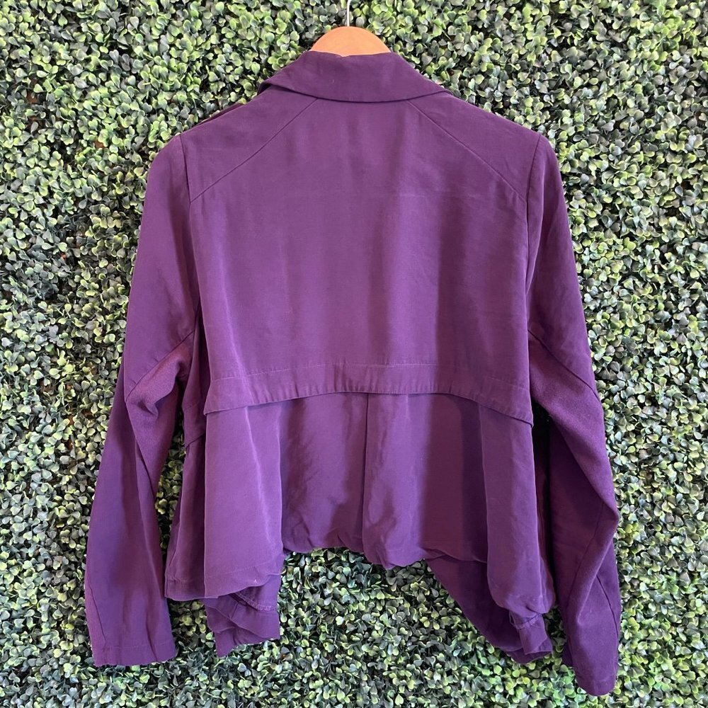 Torrid Purple Twill Drape Jacket - Picture 7 of 12